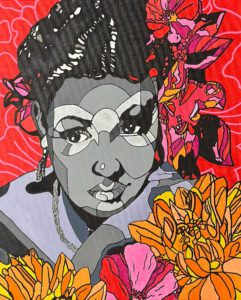 Aretha Franklin — Queen of Soul. Acrylic on canvas .75” Deep , 18x24”